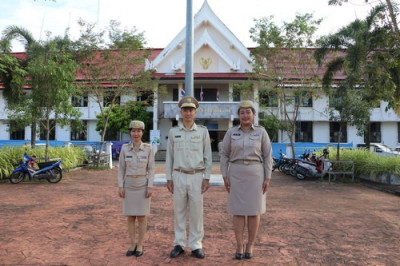 บุคลากรสำนักงานสหกรณ์จังหวัดตราด เข้าร่วมกิจกรรมเคารพธงชาติ พารามิเตอร์รูปภาพ 1