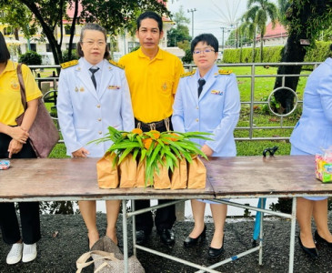 ร่วมพิธีทำบุญตักบาตรข้าวสารอาหารแห้ง ถวายพระราชกุศล ... พารามิเตอร์รูปภาพ 1